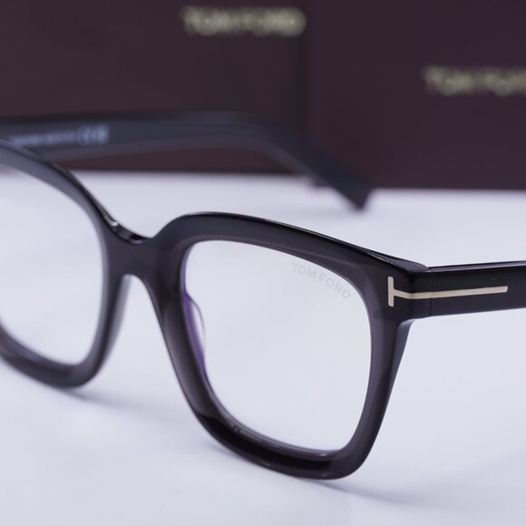 Tom Ford FT5880-B 020 Square Eyeglasses 51mm - Grey/Clear Blue Light Block - Picture 8 of 10